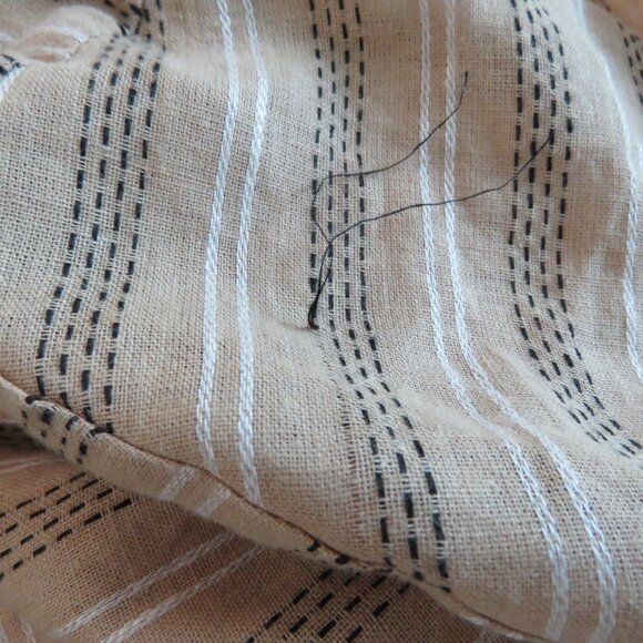 Striped Tan Midi Dress - Picture 15 of 15